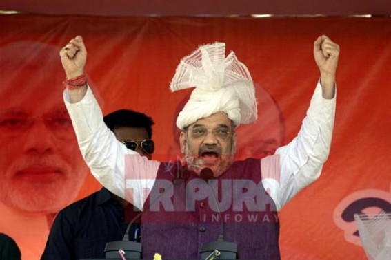 Bring Change & Enjoy BJP Govtâ€™s facilities : Amit Shah tells Tripura voters